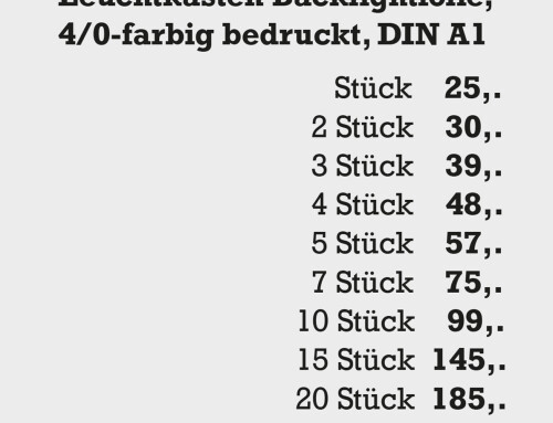 Für eindrucksvolle Leuchtwerbung